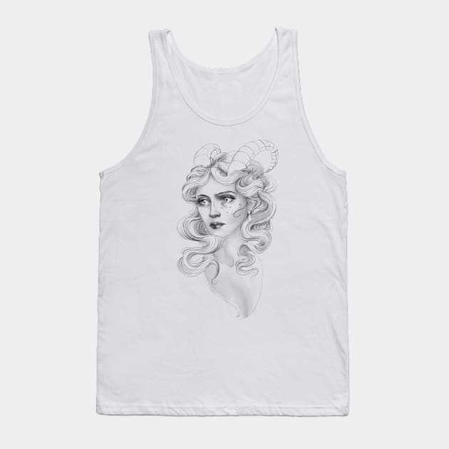 Constellation freckles - Capricorn woman Tank Top by Verre